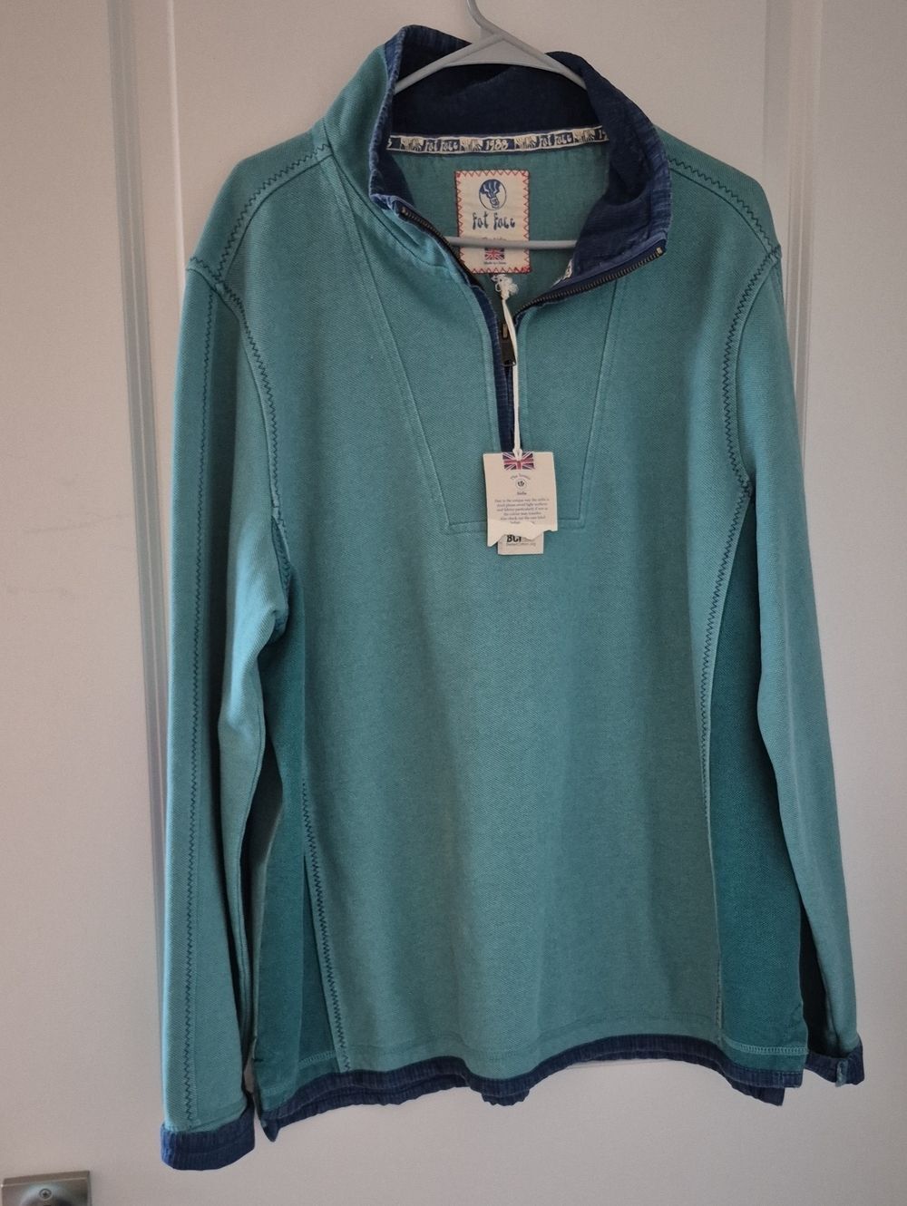 Fat Face Airlie 1/4 Zip Sweatshirt Mens XL Nwt